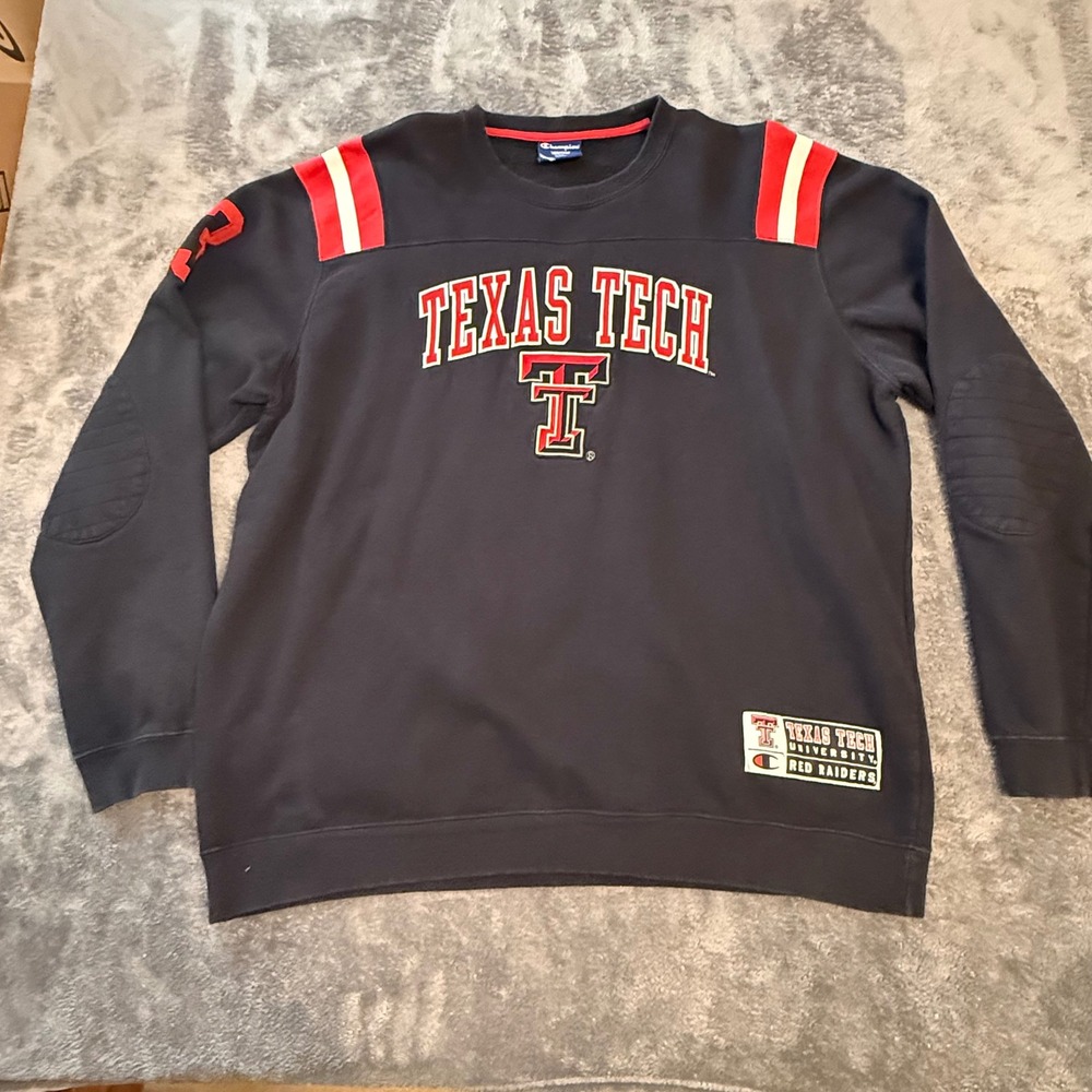 Champion NCAA Texas Tech Red Raiders Crewneck Sweatshirt XXL VTG